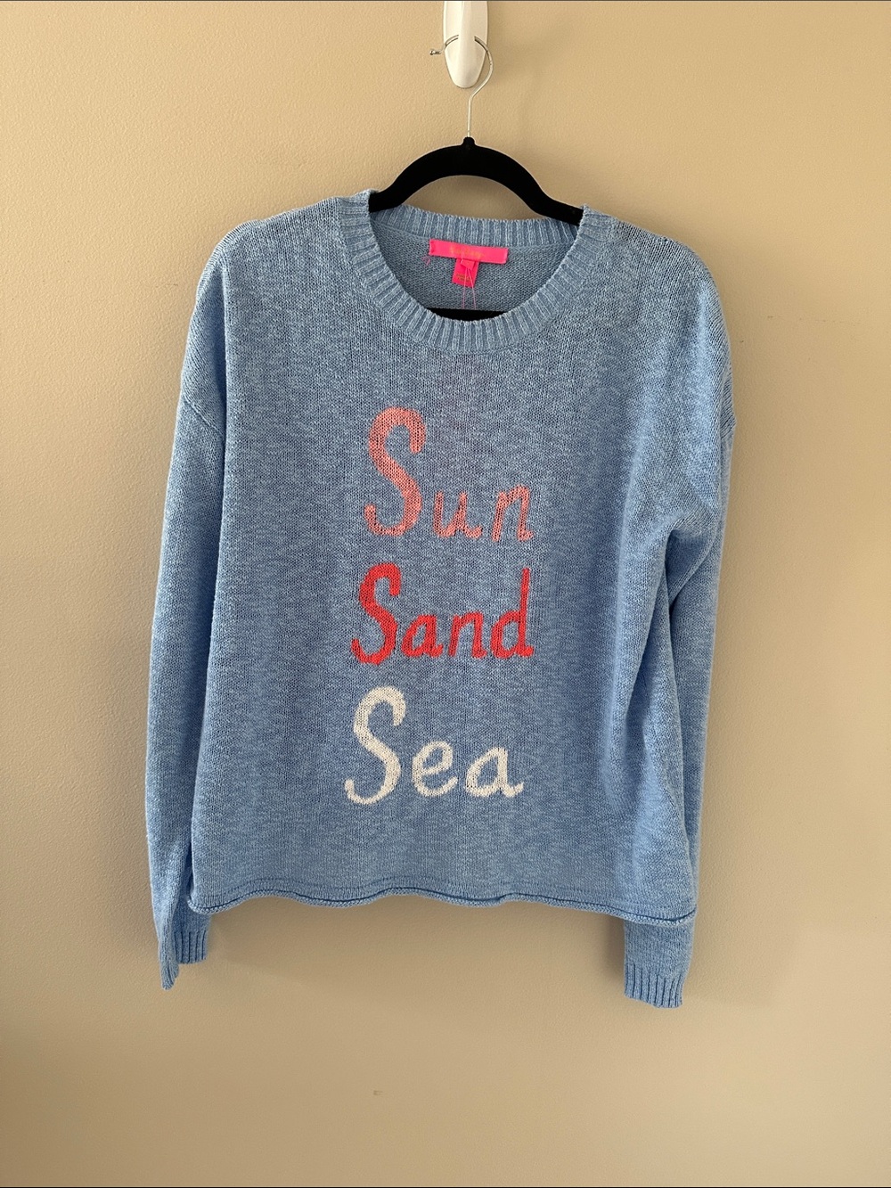 LILLY PULITZER NWT Womens Pippy
Sweater Sun Sand Sea Intarsia Sz Small Coastal - Picture 4 of 13
